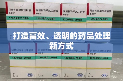 保定打造高效、透明的药品处理新方式